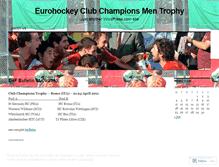 Tablet Screenshot of eurohockeyromeclubchampions.wordpress.com