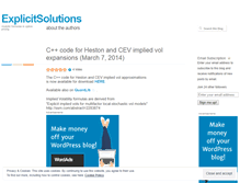 Tablet Screenshot of explicitsolutions.wordpress.com