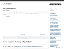 Tablet Screenshot of cleanjava.wordpress.com