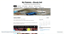 Desktop Screenshot of myplatelets.wordpress.com