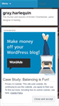 Mobile Screenshot of grayharlequin.wordpress.com
