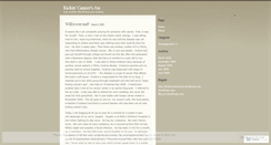 Desktop Screenshot of kickincancersass.wordpress.com