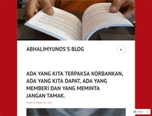 Tablet Screenshot of abhalimyunos.wordpress.com