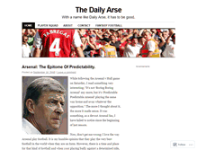 Tablet Screenshot of dailyarse.wordpress.com