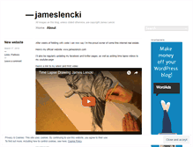 Tablet Screenshot of jameslenckiart.wordpress.com