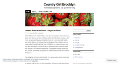 Desktop Screenshot of countrygirlbrooklyn.wordpress.com