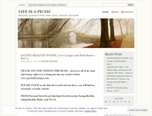 Tablet Screenshot of lifeisapicnic.wordpress.com