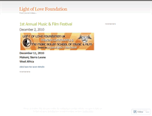 Tablet Screenshot of lightoflovefoundation.wordpress.com