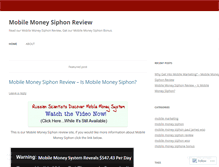 Tablet Screenshot of mobilemoneysiphonreview.wordpress.com