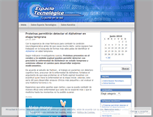 Tablet Screenshot of espaciotecnologico.wordpress.com