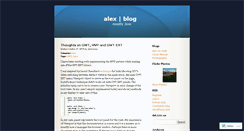 Desktop Screenshot of alexharvey.wordpress.com