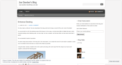 Desktop Screenshot of joedawber.wordpress.com