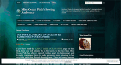 Desktop Screenshot of missoceanpink.wordpress.com