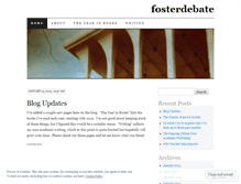 Tablet Screenshot of fosterdebate.wordpress.com