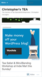 Mobile Screenshot of christopherstea.wordpress.com