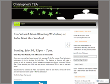 Tablet Screenshot of christopherstea.wordpress.com