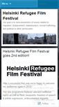 Mobile Screenshot of helsinkirefugeefilmfestival.wordpress.com