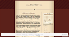 Desktop Screenshot of iamhisworkmanship.wordpress.com