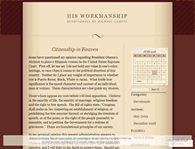 Tablet Screenshot of iamhisworkmanship.wordpress.com