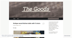 Desktop Screenshot of onlythegoods.wordpress.com