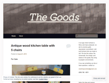 Tablet Screenshot of onlythegoods.wordpress.com