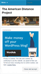 Mobile Screenshot of distanceproject.wordpress.com
