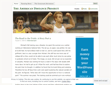 Tablet Screenshot of distanceproject.wordpress.com