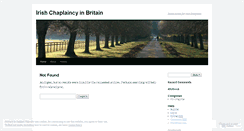 Desktop Screenshot of irishchaplaincy.wordpress.com