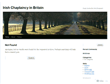 Tablet Screenshot of irishchaplaincy.wordpress.com