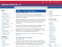 Tablet Screenshot of americanvaluesare.wordpress.com