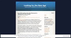 Desktop Screenshot of lookingforthenewage.wordpress.com