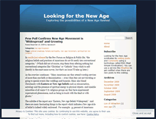 Tablet Screenshot of lookingforthenewage.wordpress.com