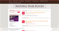 Desktop Screenshot of naturalhairrocks.wordpress.com