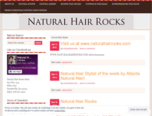Tablet Screenshot of naturalhairrocks.wordpress.com