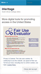 Mobile Screenshot of iheritage.wordpress.com