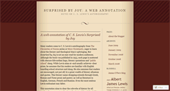 Desktop Screenshot of cslewisnotes.wordpress.com