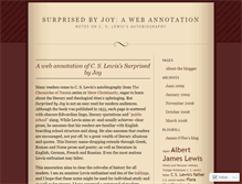 Tablet Screenshot of cslewisnotes.wordpress.com