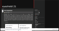 Desktop Screenshot of eyeshield21sena.wordpress.com