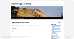 Desktop Screenshot of hapclimbinggroup.wordpress.com