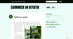 Desktop Screenshot of clskyoto.wordpress.com