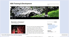 Desktop Screenshot of hdatraining.wordpress.com