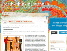 Tablet Screenshot of creativethinkingbyannab.wordpress.com