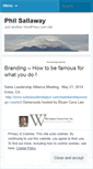 Mobile Screenshot of philsallaway.wordpress.com