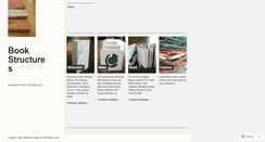Desktop Screenshot of bookstructures.wordpress.com