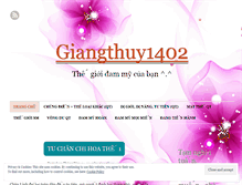 Tablet Screenshot of giangthuy1402.wordpress.com