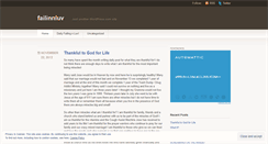 Desktop Screenshot of failinnluv.wordpress.com