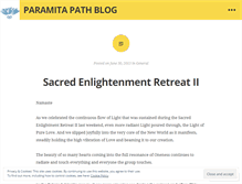 Tablet Screenshot of paramitapath.wordpress.com
