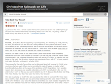 Tablet Screenshot of christopherspiewak.wordpress.com