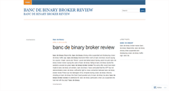 Desktop Screenshot of delaware.bancdebinarybrokerreview.wordpress.com