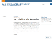 Tablet Screenshot of delaware.bancdebinarybrokerreview.wordpress.com